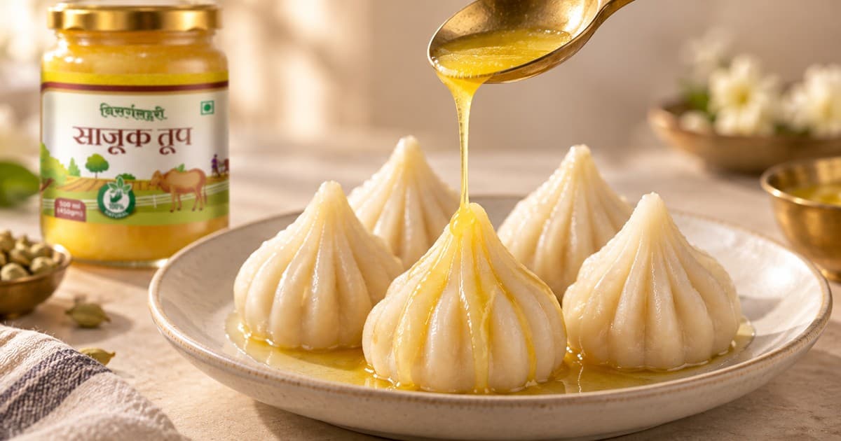 Ukdiche Modak and Ghee: A Ganesh Chaturthi Tradition
