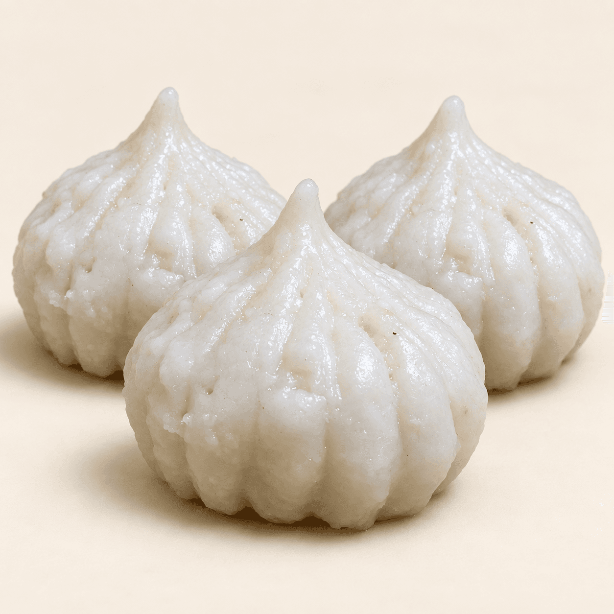 Ukdiche Modak, close-up of the coconut-jaggery filling